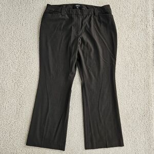 Talbots Brown Trousers Slacks Pants 16 Petite Heritage Pockets Office Career